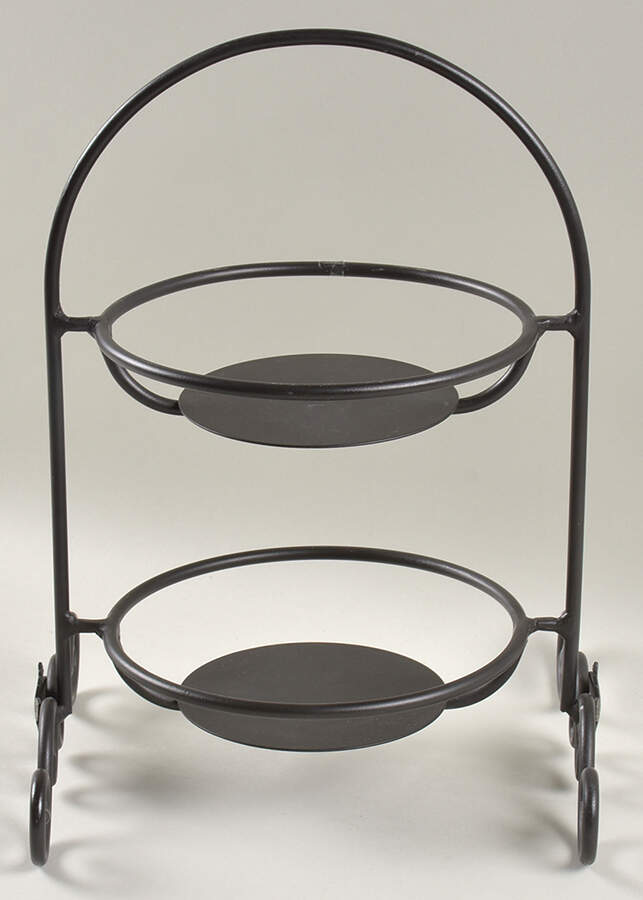 Woven Traditions Paprika Metal Rack for 2 Pie Plates by Longaberger-1