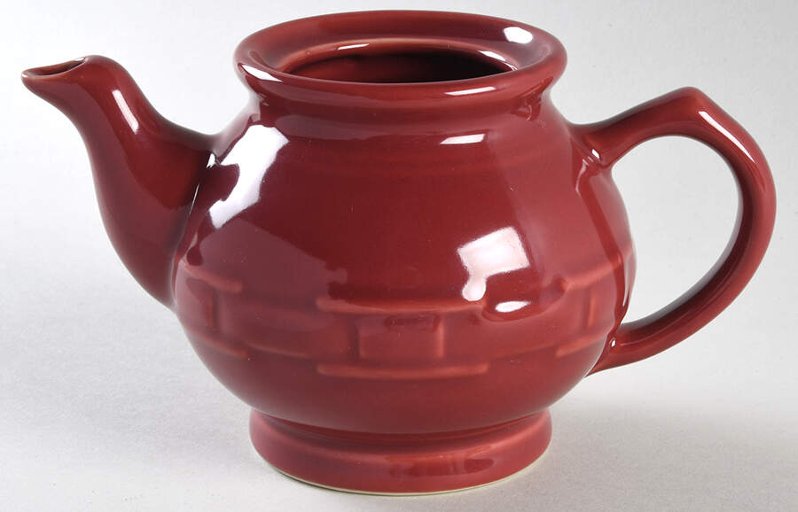 Woven Traditions Paprika Mini Teapot No Lid by Longaberger-1