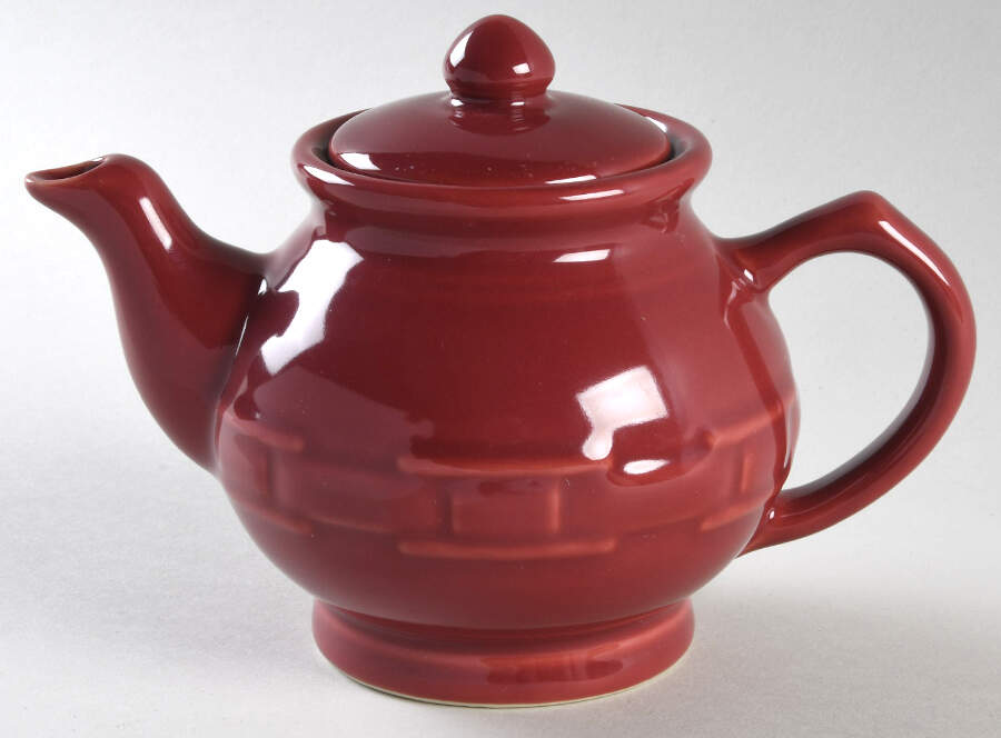 Woven Traditions Paprika Mini Teapot & Lid by Longaberger-1