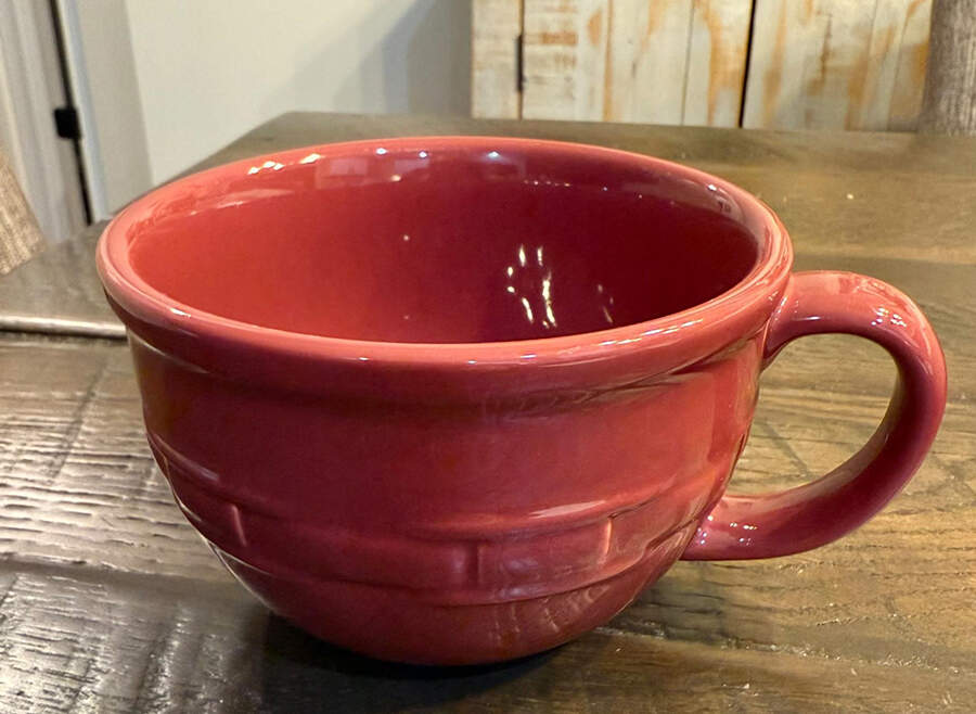 Woven Traditions Paprika Cappuccino Cup by Longaberger-1