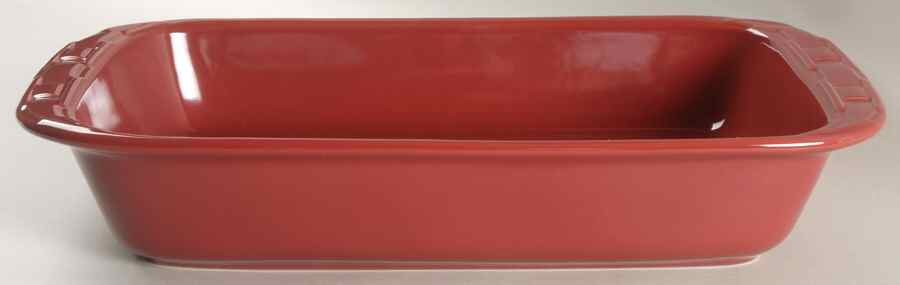 Woven Traditions Paprika 15" Rectangular Baker by Longaberger-1
