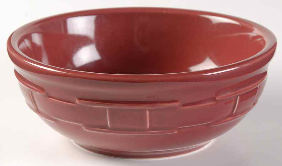 Woven Traditions Paprika Coupe Cereal Bowl by Longaberger-1