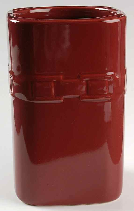 Woven Traditions Paprika Large Square Canister No Lid by Longaberger-1