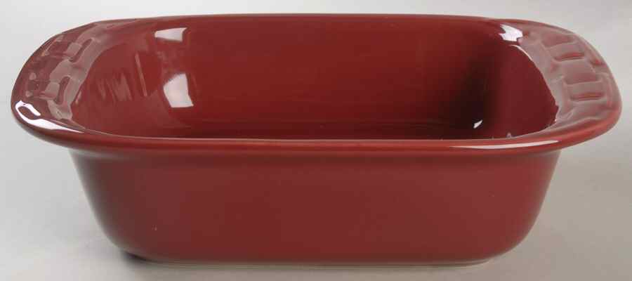 Woven Traditions Paprika 8" Square Baker by Longaberger-1