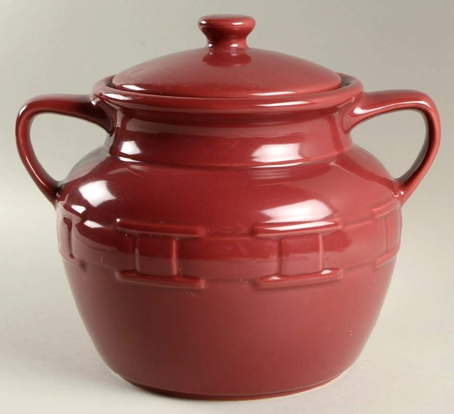 Woven Traditions Paprika Cookie Jar & Lid by Longaberger-1