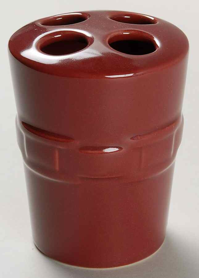 Woven Traditions Paprika Toothbrush Holder by Longaberger-1