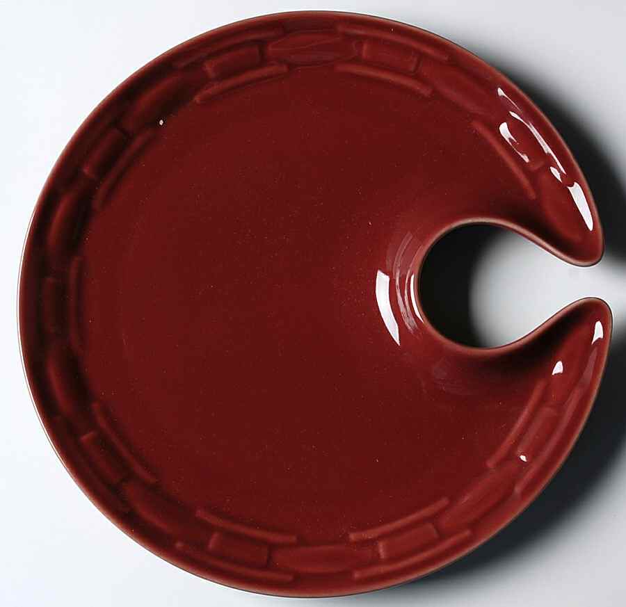 Woven Traditions Paprika Wine and Cheese Plate by Longaberger-1