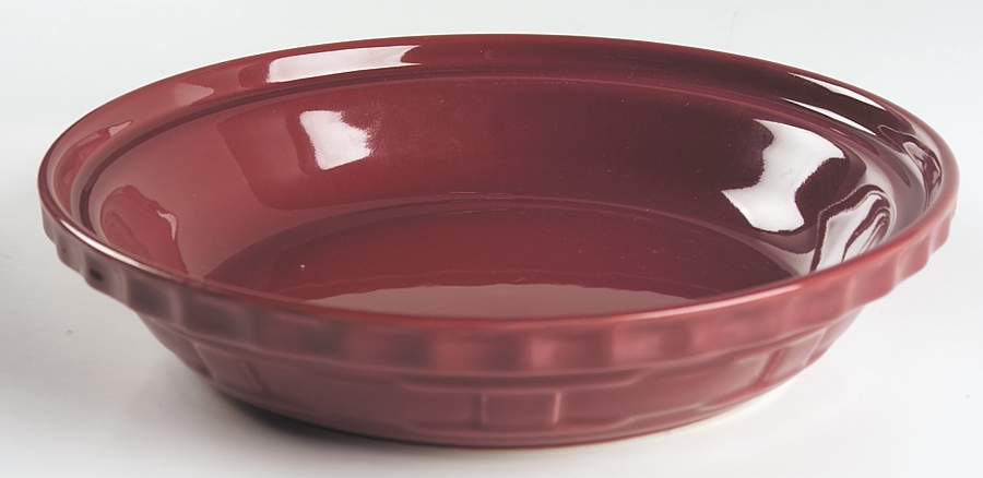 Woven Traditions Paprika 10" Pie Baking Plate by Longaberger-1