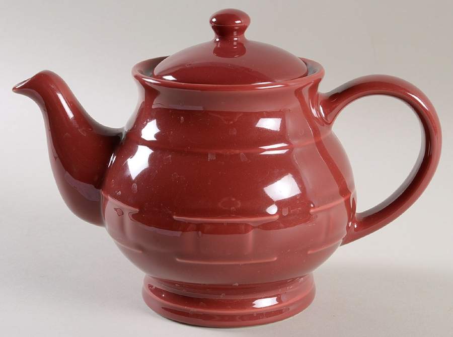 Woven Traditions Paprika Teapot & Lid by Longaberger-1