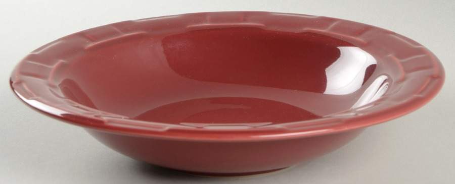 Woven Traditions Paprika Rim Soup Bowl by Longaberger-1