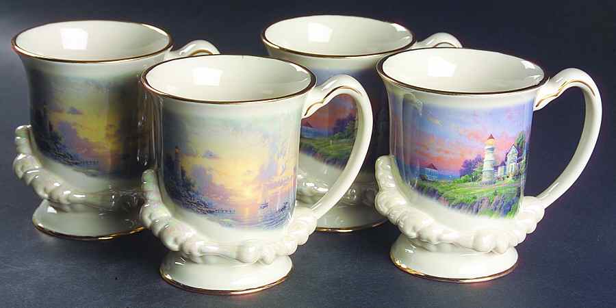 Thomas Kinkade Collection Mug (2 each MUGM1 & MUGM2) - Set of 4 by Lenox-1