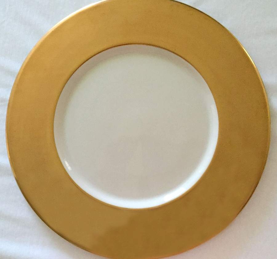 Classic Gold (Smooth) Salad/Dessert Plate by L'Objet-1