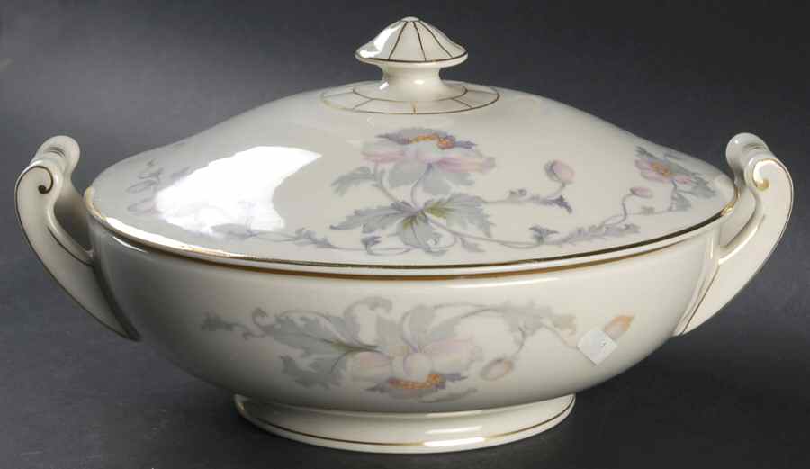 Pastelle (Cream Background) Round Covered Vegetable by Lexington-1