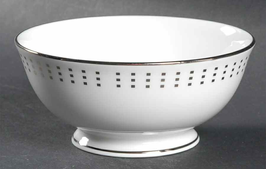 Herald Square Platinum Fruit/Dessert (Sauce) Bowl by Lenox-1