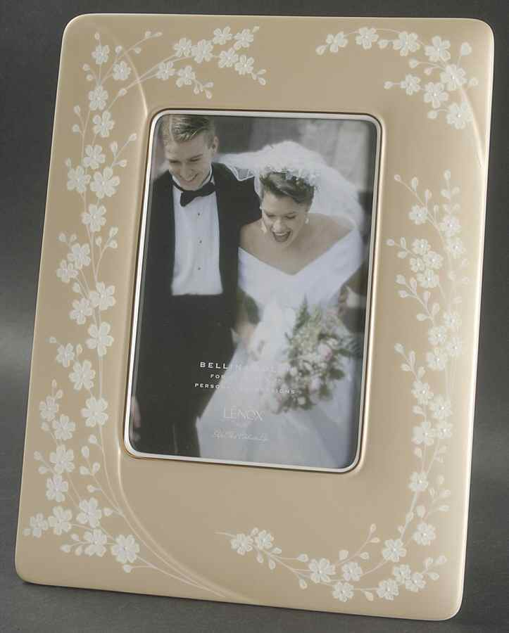 Bellina (Gold Trim) Frame-Holds 5" X 7" by Lenox-1