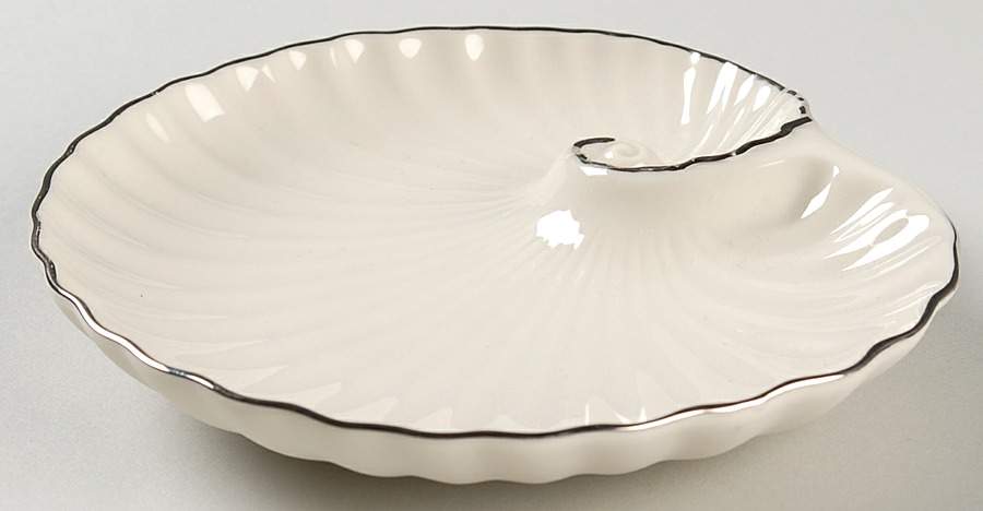 Sea, Sand and Sky Ivory Tidbit Plate by Lenox-1
