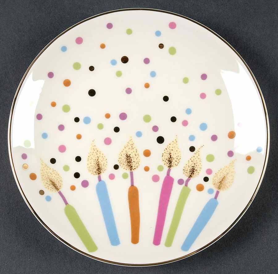 Candles & Confetti Dessert/Pie Plate by Lenox-1
