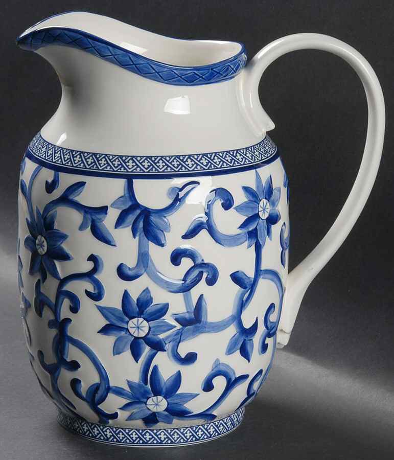 Mandarin Blue 96 Oz Pitcher by Ralph Lauren China-1