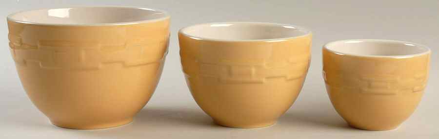 Woven Traditions Butternut (3 Piece) Nesting Bowl Set (3", 4", 5") by Longaberger-1