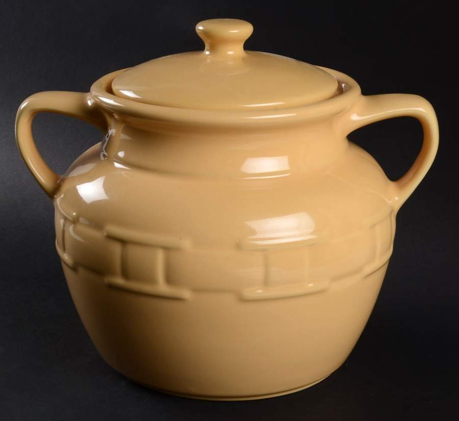 Woven Traditions Butternut Cookie Jar & Lid by Longaberger-1