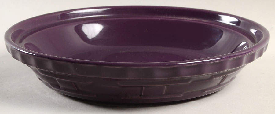 Woven Traditions Eggplant 10" Pie Baking Plate by Longaberger-1