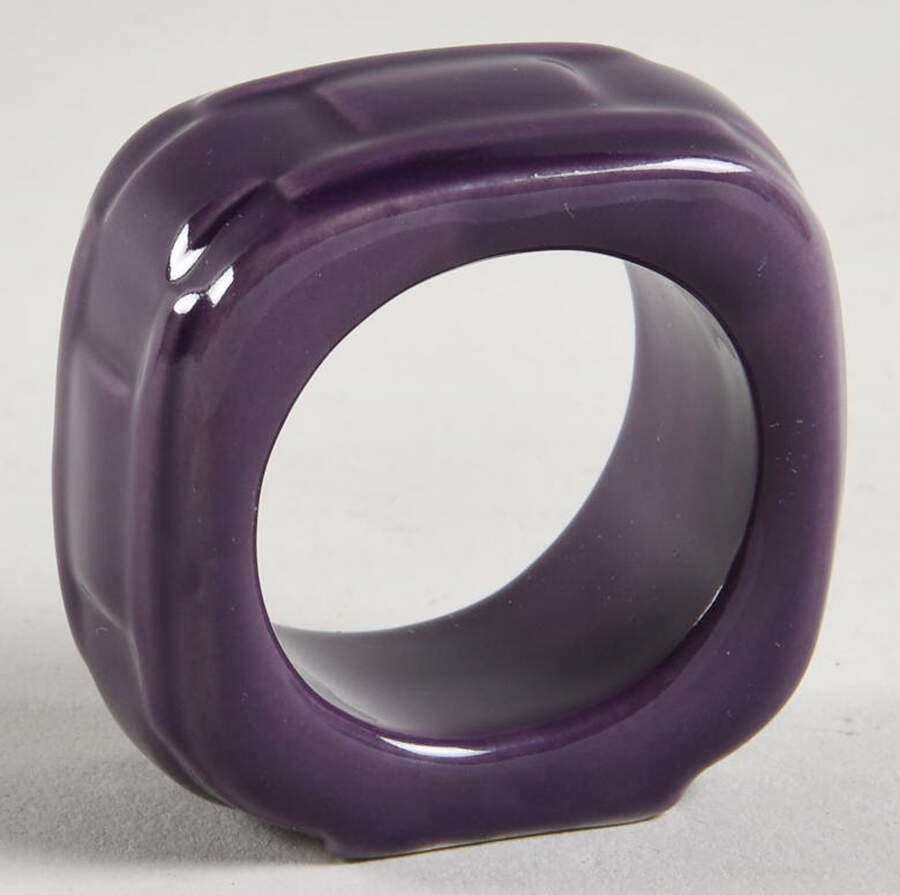 Woven Traditions Eggplant Napkin Ring by Longaberger-1