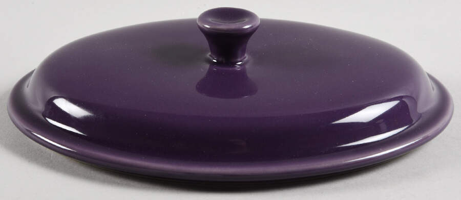 Woven Traditions Eggplant Lid for 20 Oz Small Oval Casserole by Longaberger-1