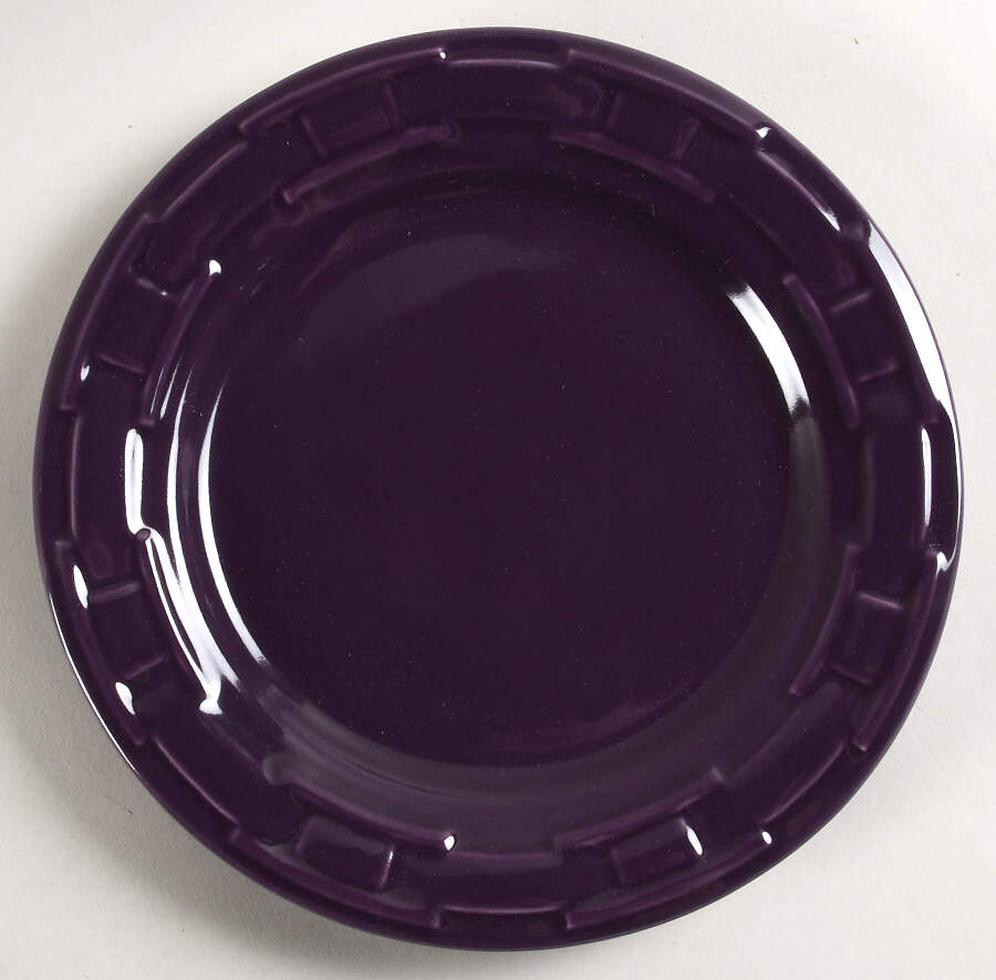 Woven Traditions Eggplant Luncheon Plate by Longaberger-1