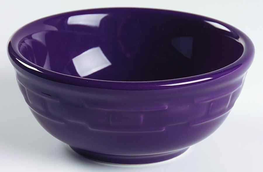 Woven Traditions Eggplant Individual Soup/Salad Bowl by Longaberger-1