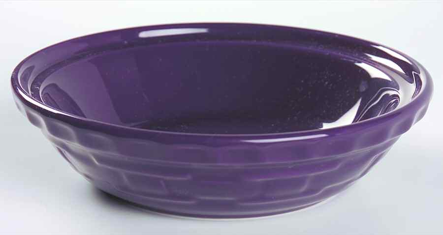 Woven Traditions Eggplant 7" Pie Baking Plate by Longaberger-1