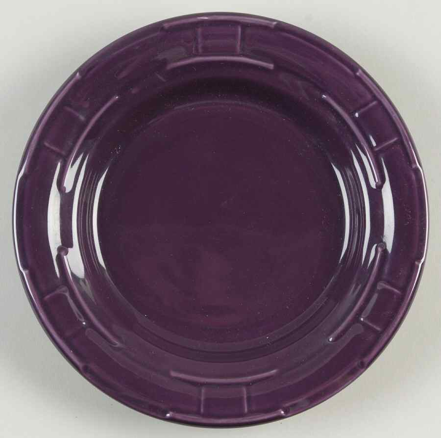 Woven Traditions Eggplant Bread & Butter Plate by Longaberger-1