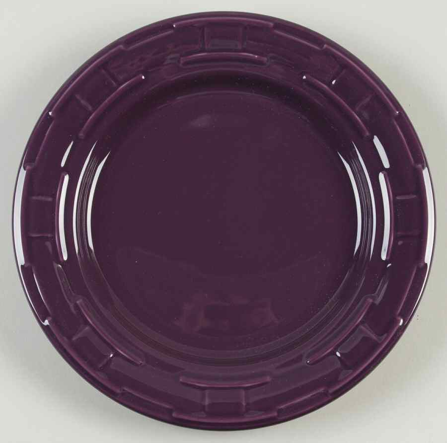 Woven Traditions Eggplant Luncheon Plate by Longaberger-1