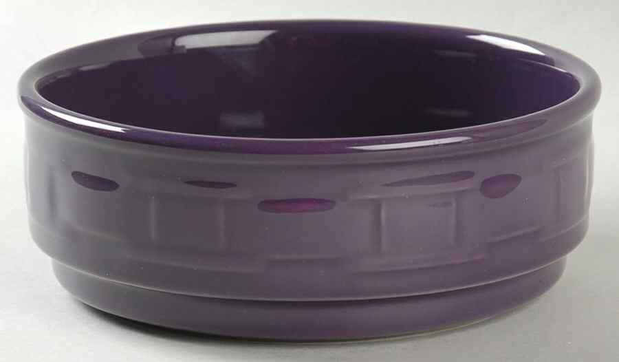 Woven Traditions Eggplant Soup/Cereal Bowl by Longaberger-1