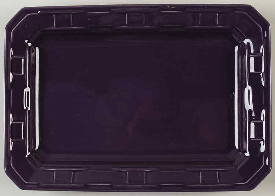 Woven Traditions Eggplant 13" Rectangular Serving Platter by Longaberger-1
