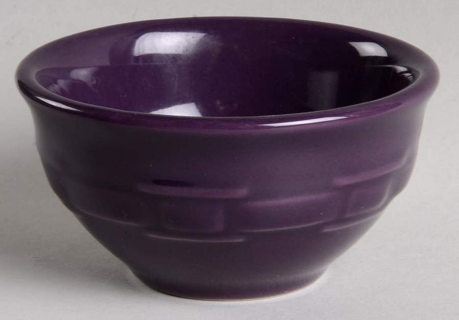 Woven Traditions Eggplant Dessert Bowl by Longaberger-1