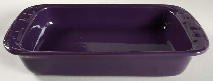Woven Traditions Eggplant 13"  Rectangular Baker by Longaberger-1