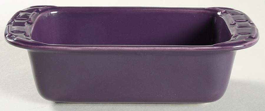 Woven Traditions Eggplant Mini Loaf Pan by Longaberger-1