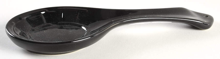 Woven Traditions Ebony Spoon Rest/Holder (Holds 1 Spoon) by Longaberger-1