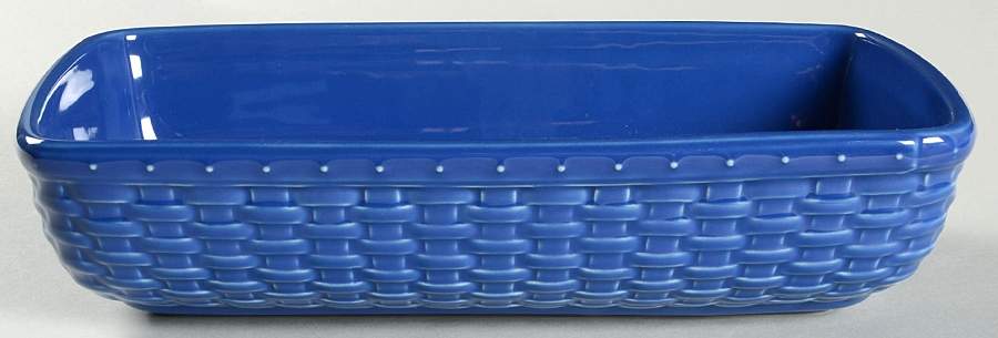 Woven Reflections Cornflower (Blue) Long Basket Server by Longaberger-1