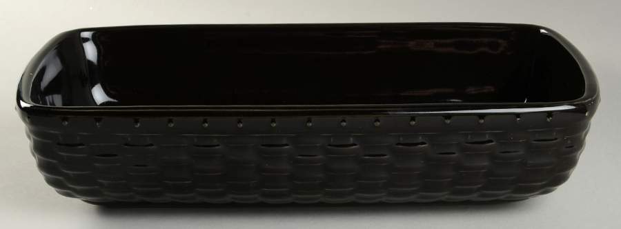 Woven Reflections Ebony Long Basket Server by Longaberger-1