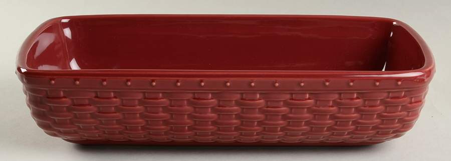 Woven Reflections Paprika Long Basket Server by Longaberger-1