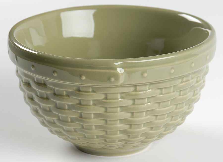 Woven Reflections Sage (Green) 5" All Purpose Bowl by Longaberger-1
