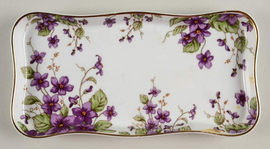 Violet 9" Rectangular Tray by Lefton-1