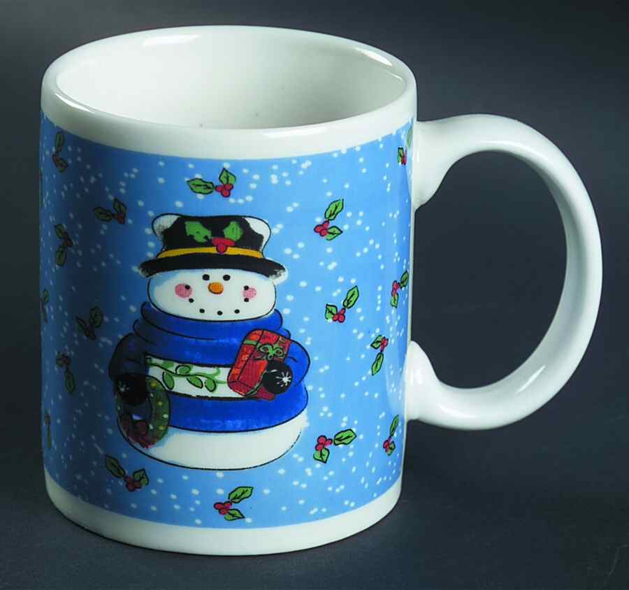 Holiday Snowman Mug by Lindsey Jordan-1