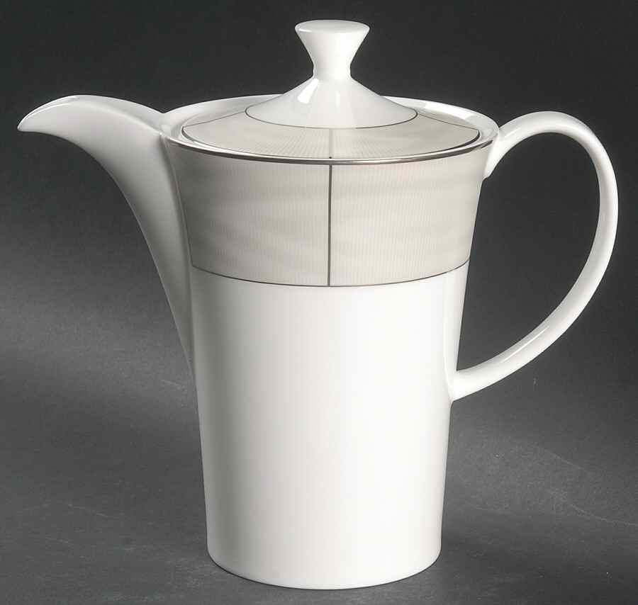 Silk Moire Pearl Coffee Pot & Lid by Ralph Lauren China-1