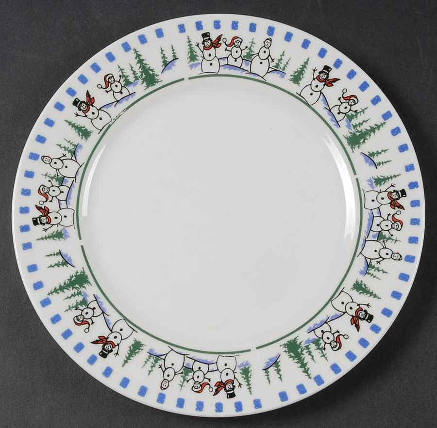 Snowman Salad/Dessert Plate by Libbey-1