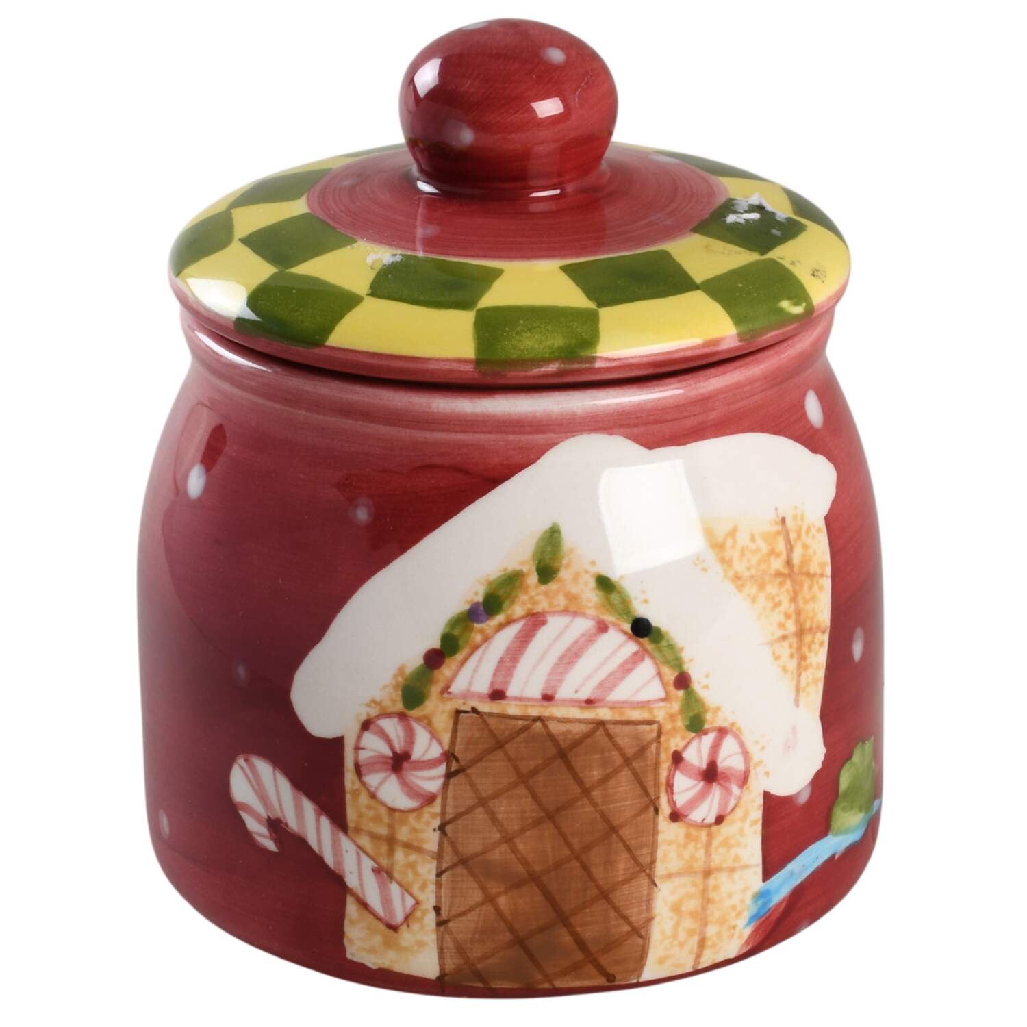 Christmas Treat Sugar Bowl & Lid by Laurie Gates-1