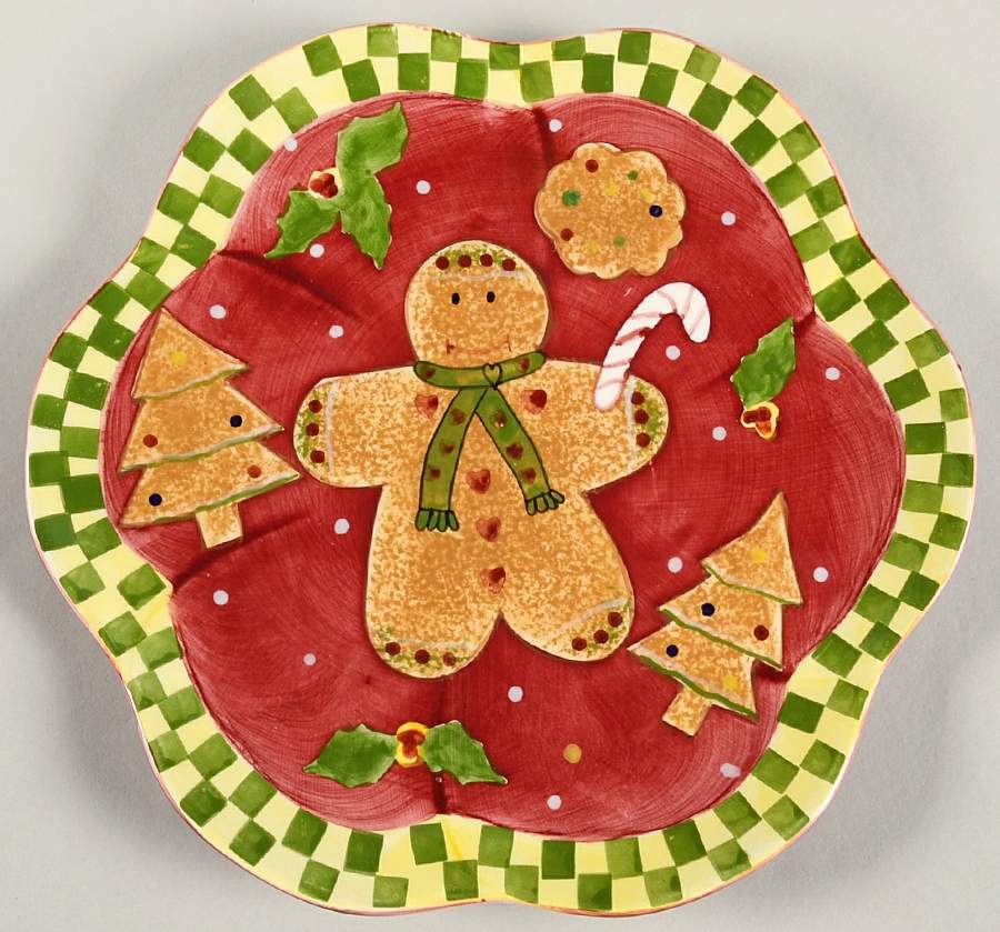 Christmas Treat Salad Plate by Laurie Gates-1