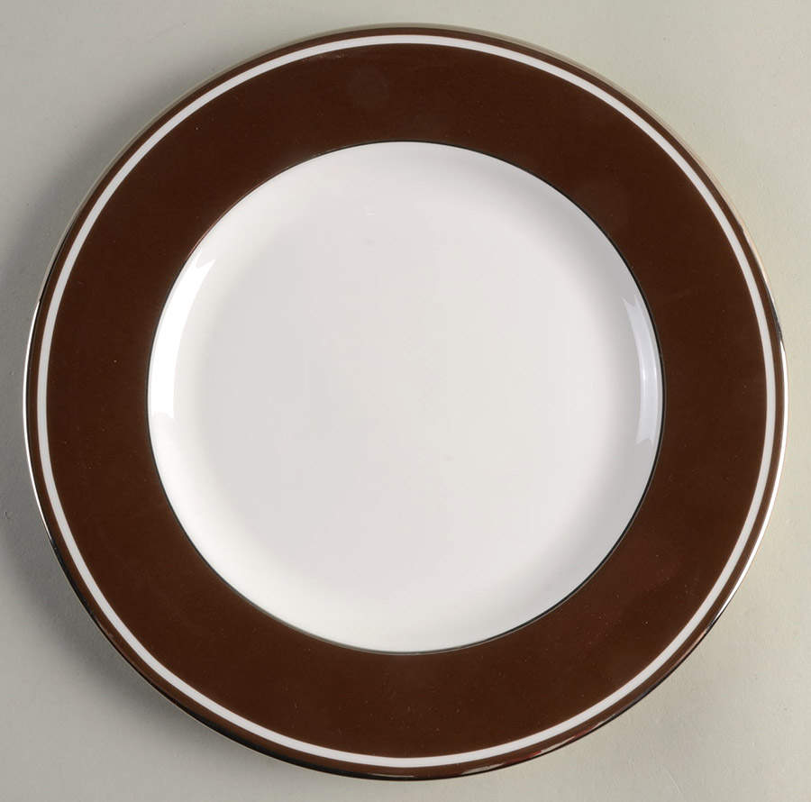 Federal Platinum Chocolate Salad Plate by Lenox-1