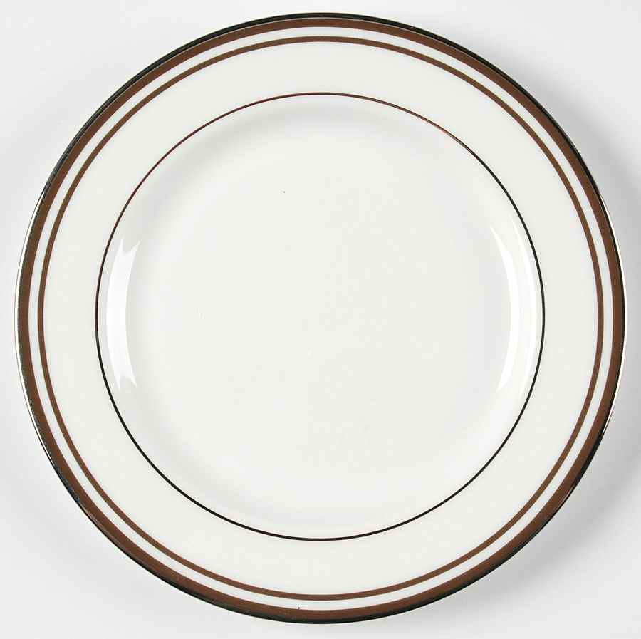 Federal Platinum Chocolate Bread & Butter Plate by Lenox-1